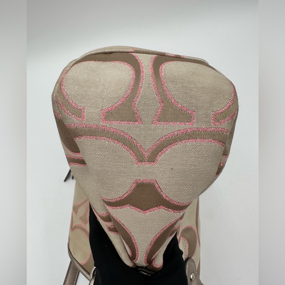 Coach Daisy Outline Signature Mia F23040 in Pink/Brown/Tan - Picture 7 of 14